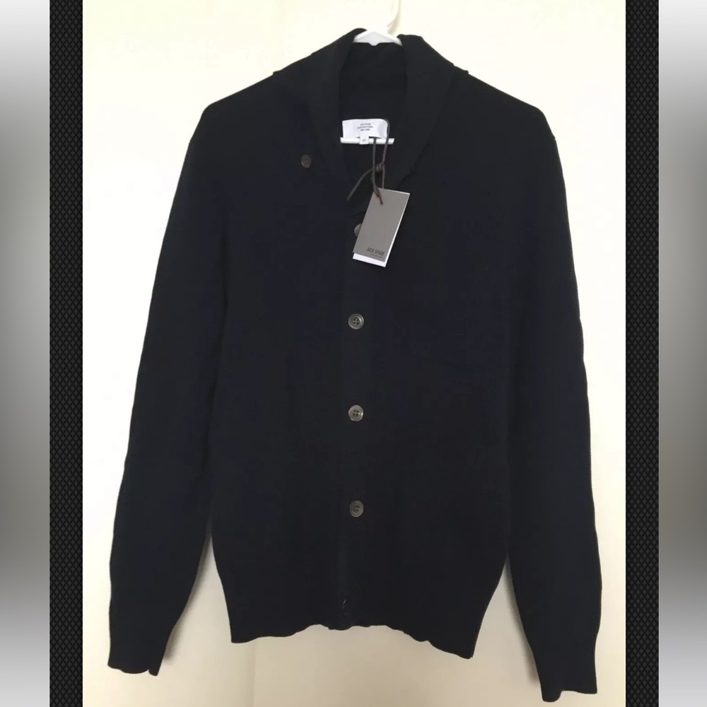 Jack Spade Navy Blue Spender Cardigan Sweater Button Up Sz XS $265 USD